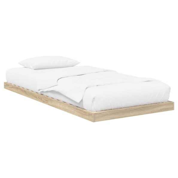 vidaXL Posteľový rám Sonoma 90 x 190 cm Kompozitné drevo – Obrázok 2