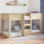 vidaXL Posteľový rám Sonoma 90 x 190 cm Kompozitné drevo – Obrázok 4
