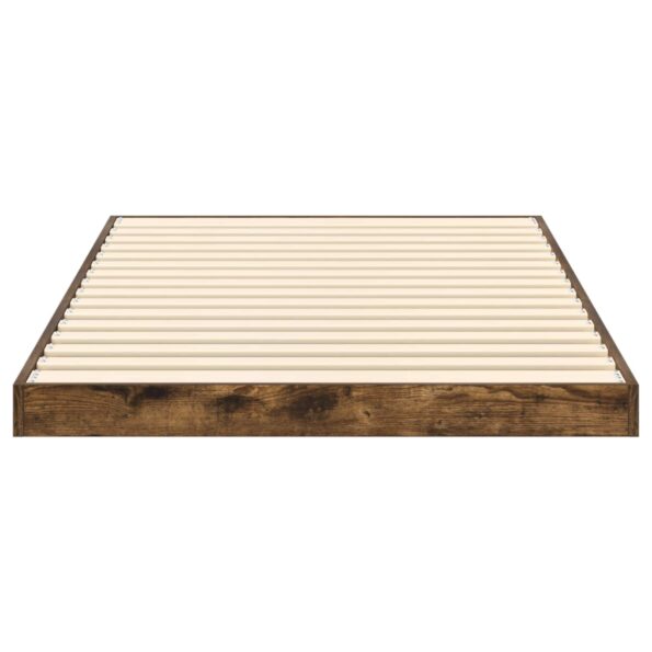 vidaXL Posteľový rám Dymová dub 90 x 190 cm Kompozitné drevo – Obrázok 6