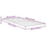 vidaXL Posteľový rám Remeselný dub 90 x 190 cm Kompozitné drevo – Obrázok 10