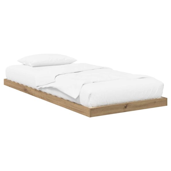 vidaXL Posteľový rám Remeselný dub 90 x 190 cm Kompozitné drevo – Obrázok 2
