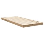 vidaXL Posteľový rám Remeselný dub 90 x 190 cm Kompozitné drevo – Obrázok 8
