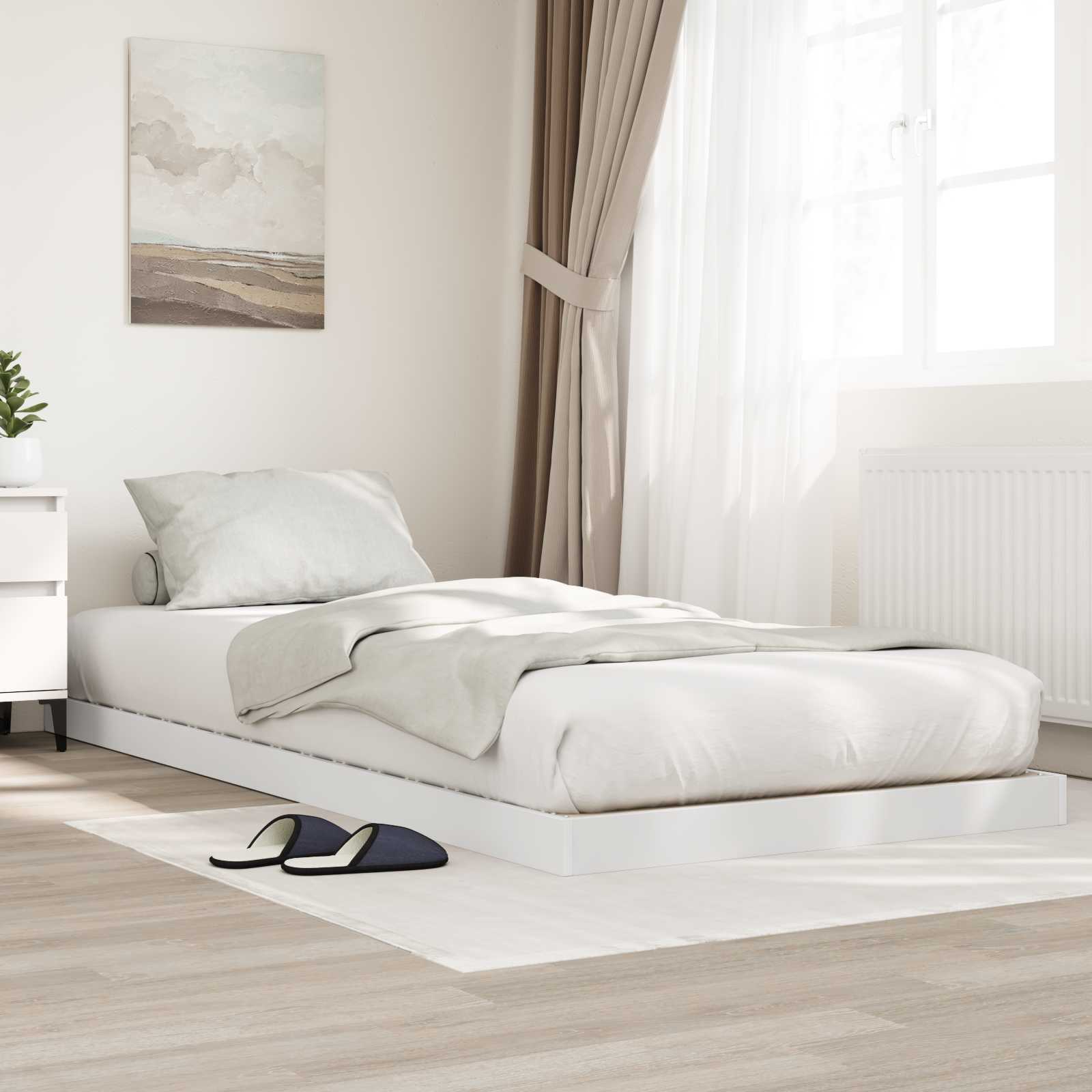 893532_1.jpg vidaXL Posteľový rám Biela 80 x 200 cm Kompozitné drevo – Obrázok 1