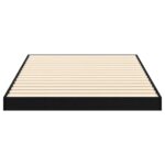 vidaXL Posteľový rám Čierny dub 75 x 190 cm Kompozitné drevo – Obrázok 6