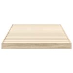 vidaXL Posteľový rám Sonoma 75 x 190 cm Kompozitné drevo – Obrázok 6