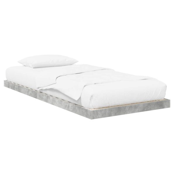 vidaXL Posteľový rám Betónová šedá 80 x 200 cm Kompozitné drevo – Obrázok 2
