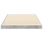 vidaXL Posteľový rám Betónová šedá 80 x 200 cm Kompozitné drevo – Obrázok 6