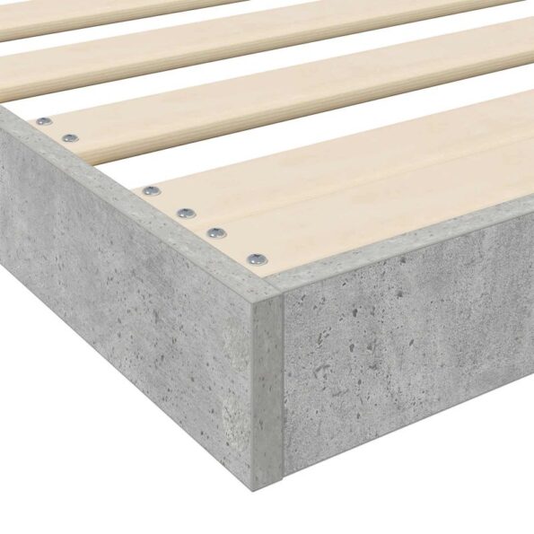 vidaXL Posteľový rám Betónová šedá 80 x 200 cm Kompozitné drevo – Obrázok 9