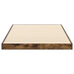 vidaXL Posteľový rám Dymová dub 80 x 200 cm Kompozitné drevo – Obrázok 6