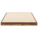 vidaXL Posteľový rám Staré drevo 80 x 200 cm Kompozitné drevo – Obrázok 6