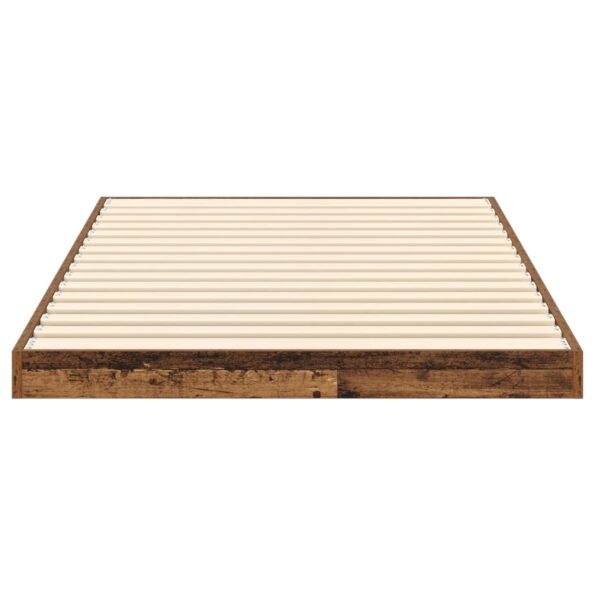 vidaXL Posteľový rám Staré drevo 80 x 200 cm Kompozitné drevo – Obrázok 6