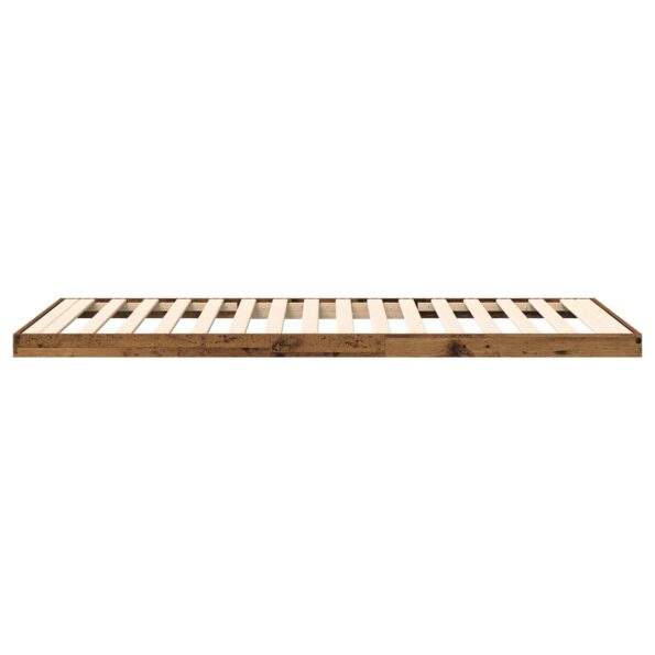 vidaXL Posteľový rám Staré drevo 80 x 200 cm Kompozitné drevo – Obrázok 7