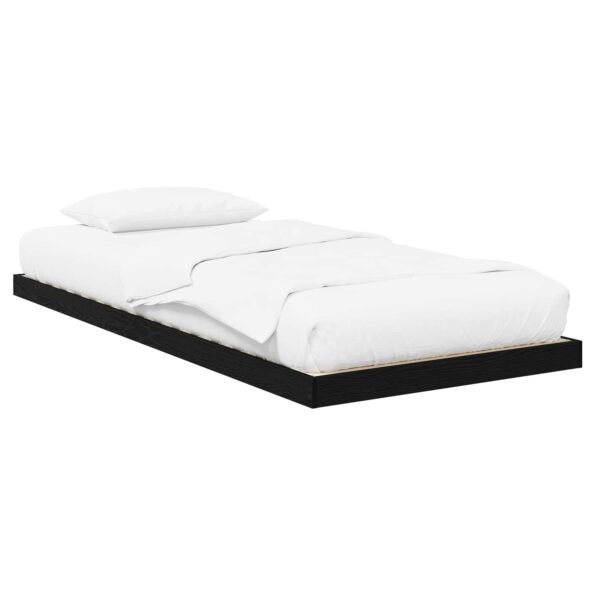 vidaXL Posteľový rám Čierny dub 90 x 200 cm Kompozitné drevo – Obrázok 2