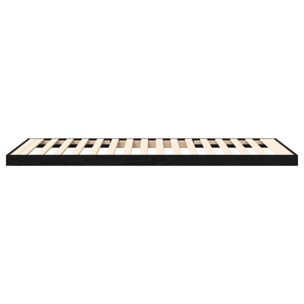 vidaXL Posteľový rám Čierny dub 90 x 200 cm Kompozitné drevo – Obrázok 7
