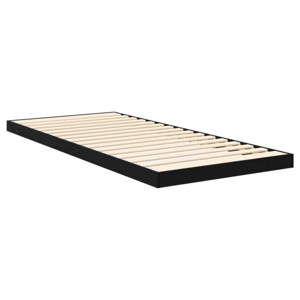 vidaXL Posteľový rám Čierny dub 90 x 200 cm Kompozitné drevo – Obrázok 8