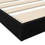 vidaXL Posteľový rám Čierny dub 90 x 200 cm Kompozitné drevo – Obrázok 9