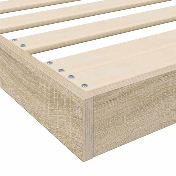 vidaXL Posteľový rám Sonoma dub 90 x 200 cm Kompozitné drevo – Obrázok 9
