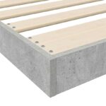 vidaXL Posteľový rám Betónová šedá 90 x 200 cm Kompozitné drevo – Obrázok 9