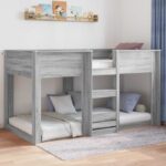 vidaXL Posteľový rám Sivý Sonoma 90 x 200 cm Kompozitné drevo – Obrázok 4