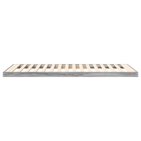 vidaXL Posteľový rám Sivý Sonoma 90 x 200 cm Kompozitné drevo – Obrázok 7