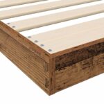 vidaXL Posteľový rám Staré drevo 90 x 200 cm Kompozitné drevo – Obrázok 9