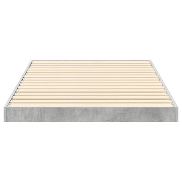 vidaXL Posteľový rám Betónová šedá 100 x 200 cm Kompozitné drevo – Obrázok 6