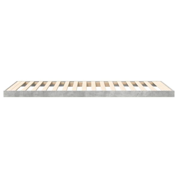 vidaXL Posteľový rám Betónová šedá 100 x 200 cm Kompozitné drevo – Obrázok 7