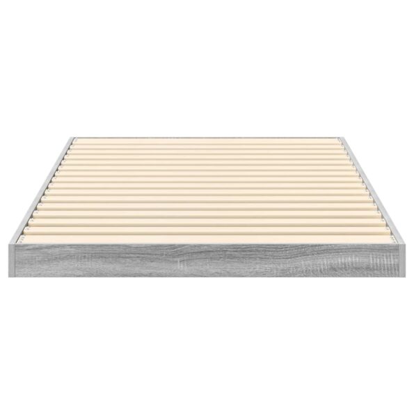 vidaXL Posteľový rám Sivý Sonoma 100 x 200 cm Kompozitné drevo – Obrázok 6