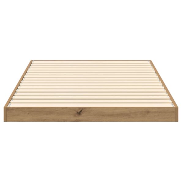 vidaXL Posteľový rám Remeselný dub 90 x 200 cm Kompozitné drevo – Obrázok 6