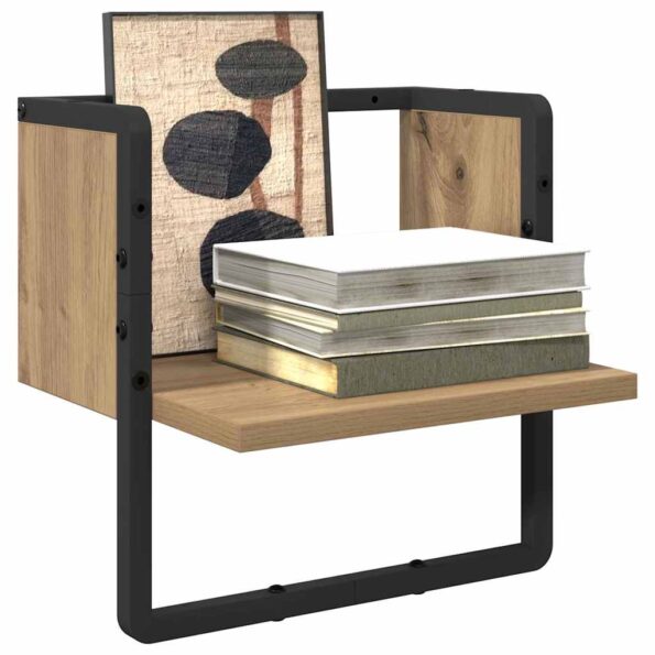 vidaXL Stenná polica Remeselnícky dub 30 x 25 x 30 cm Kompozitné drevo – Obrázok 3