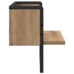 vidaXL Stenná polica Remeselnícky dub 30 x 25 x 30 cm Kompozitné drevo – Obrázok 5