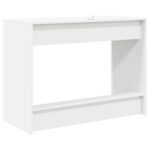 vidaXL Postelový stôl Biela 100 x 45 x 75 cm Kompozitné drevo – Obrázok 2