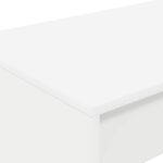 vidaXL Postelový stôl Biela 100 x 45 x 75 cm Kompozitné drevo – Obrázok 3