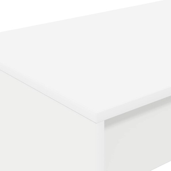 vidaXL Postelový stôl Biela 100 x 45 x 75 cm Kompozitné drevo – Obrázok 3