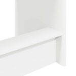 vidaXL Postelový stôl Biela 100 x 45 x 75 cm Kompozitné drevo – Obrázok 4