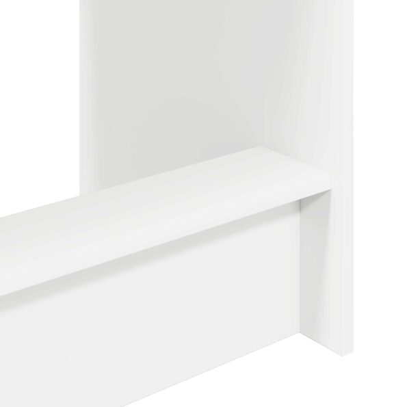 vidaXL Postelový stôl Biela 100 x 45 x 75 cm Kompozitné drevo – Obrázok 4