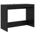 vidaXL Postelový stôl Čierny dub 100 x 45 x 75 cm Kompozitné drevo