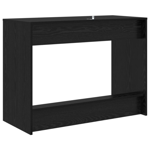 vidaXL Postelový stôl Čierny dub 100 x 45 x 75 cm Kompozitné drevo – Obrázok 2