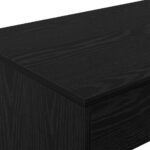 vidaXL Postelový stôl Čierny dub 100 x 45 x 75 cm Kompozitné drevo – Obrázok 3