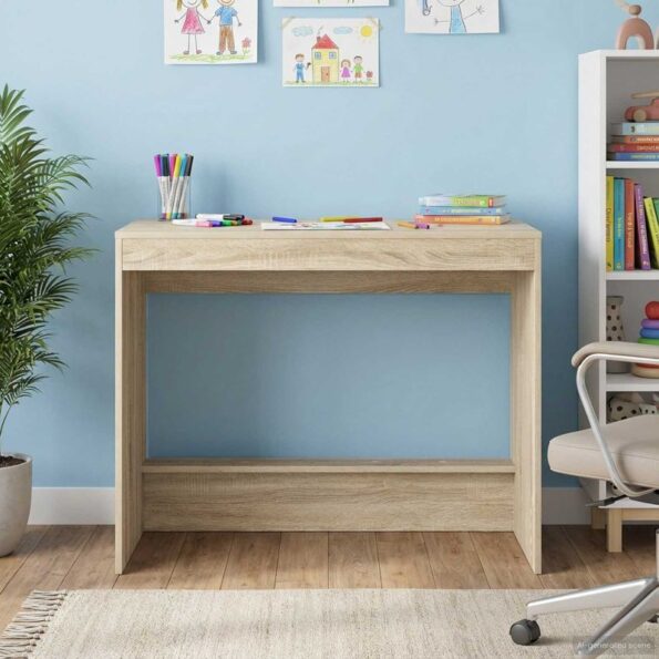vidaXL Postelový stôl Sonoma dub 100 x 45 x 75 cm Kompozitné drevo – Obrázok 4