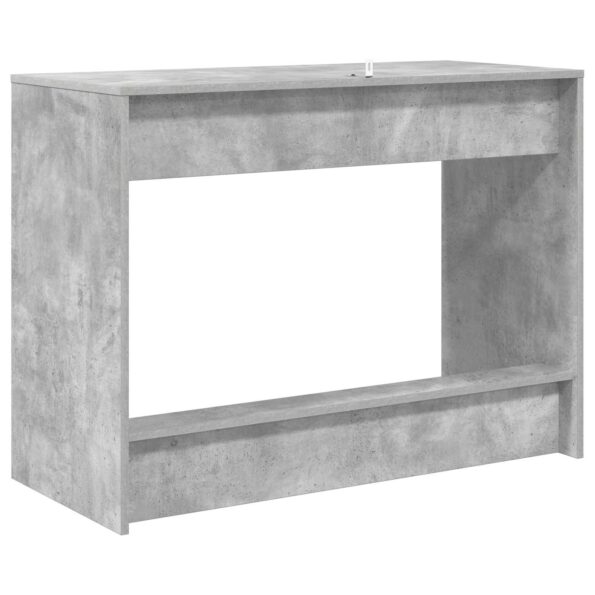 vidaXL Postelový stôl Betónová šedá 100 x 45 x 75 cm Kompozitné drevo – Obrázok 2