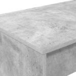 vidaXL Postelový stôl Betónová šedá 100 x 45 x 75 cm Kompozitné drevo – Obrázok 3