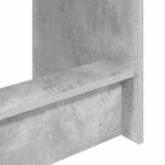 vidaXL Postelový stôl Betónová šedá 100 x 45 x 75 cm Kompozitné drevo – Obrázok 4