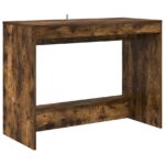 vidaXL Postelový stôl Dymová dub 100 x 45 x 75 cm Kompozitné drevo
