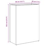 vidaXL Stojan na slnečník s úložiskom Sonoma dub 40 x 20 x 55,5 cm – Obrázok 11