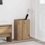 vidaXL Stojan na slnečník s úložiskom Remeselný dub 40 x 20 x 55,5 cm