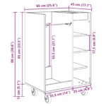 vidaXL Golfová skriňa s kolesom Sonoma dub 65 x 45 x 98 cm – Obrázok 13