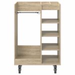 vidaXL Golfová skriňa s kolesom Sonoma dub 65 x 45 x 98 cm – Obrázok 6