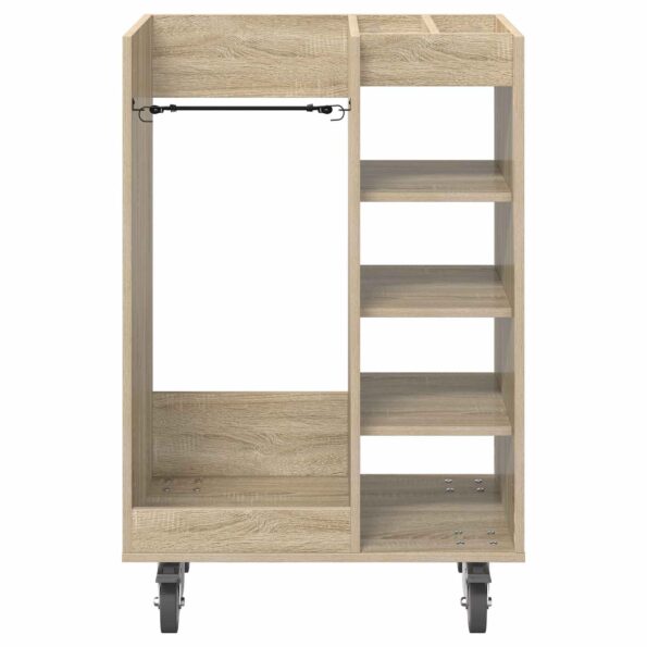 vidaXL Golfová skriňa s kolesom Sonoma dub 65 x 45 x 98 cm – Obrázok 6