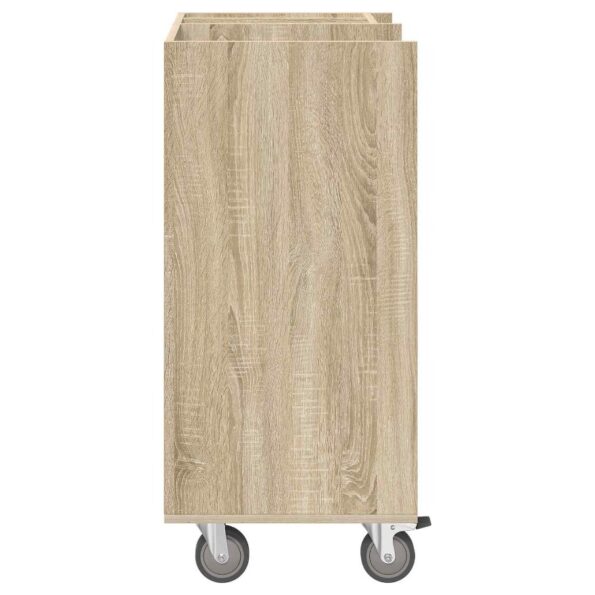 vidaXL Golfová skriňa s kolesom Sonoma dub 65 x 45 x 98 cm – Obrázok 7